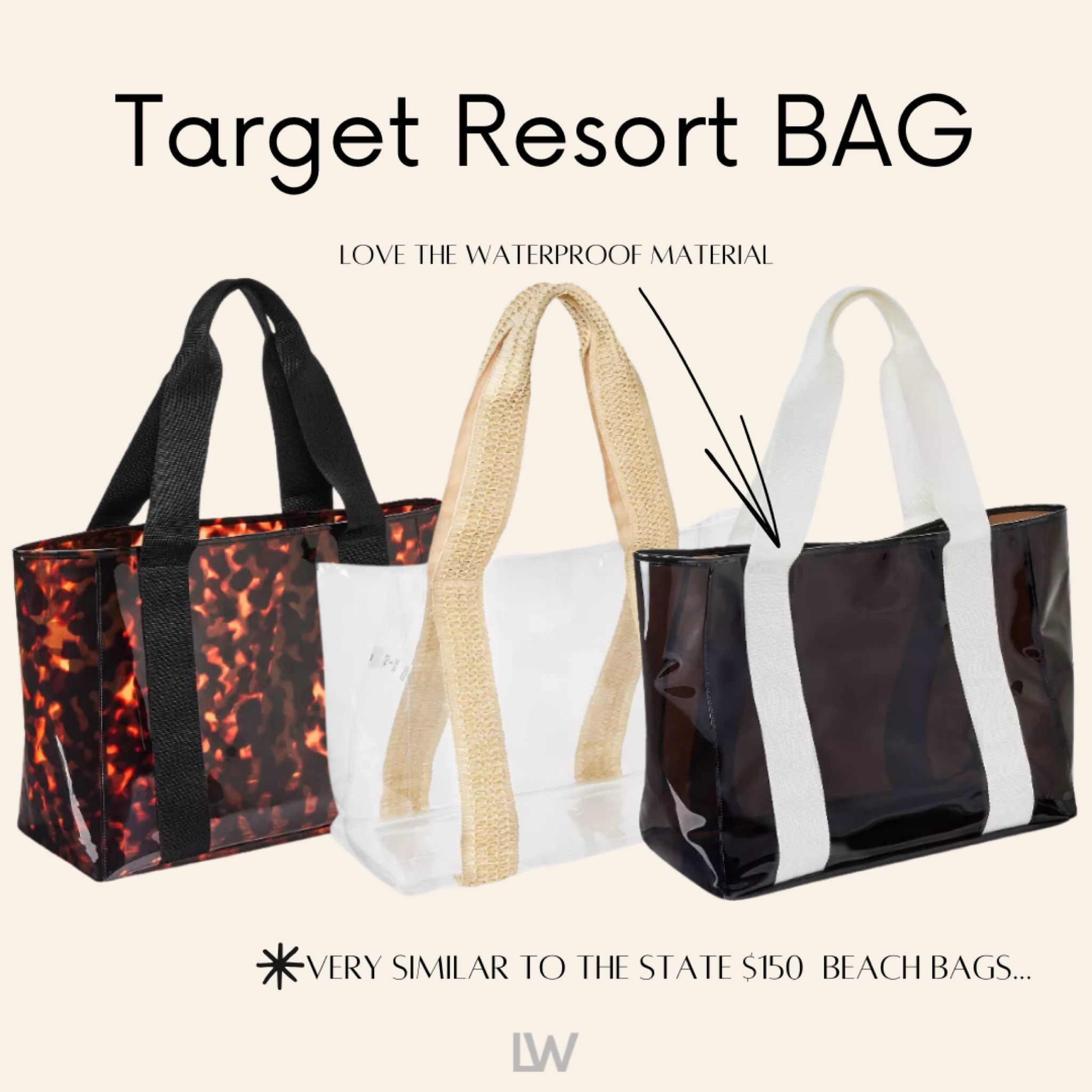 Fully stocked this am and the tortoise is already sold out! Similar to the STATE bags that are around $150! Love. 

#LTKSwim #LTKItBag #LTKFindsUnder50