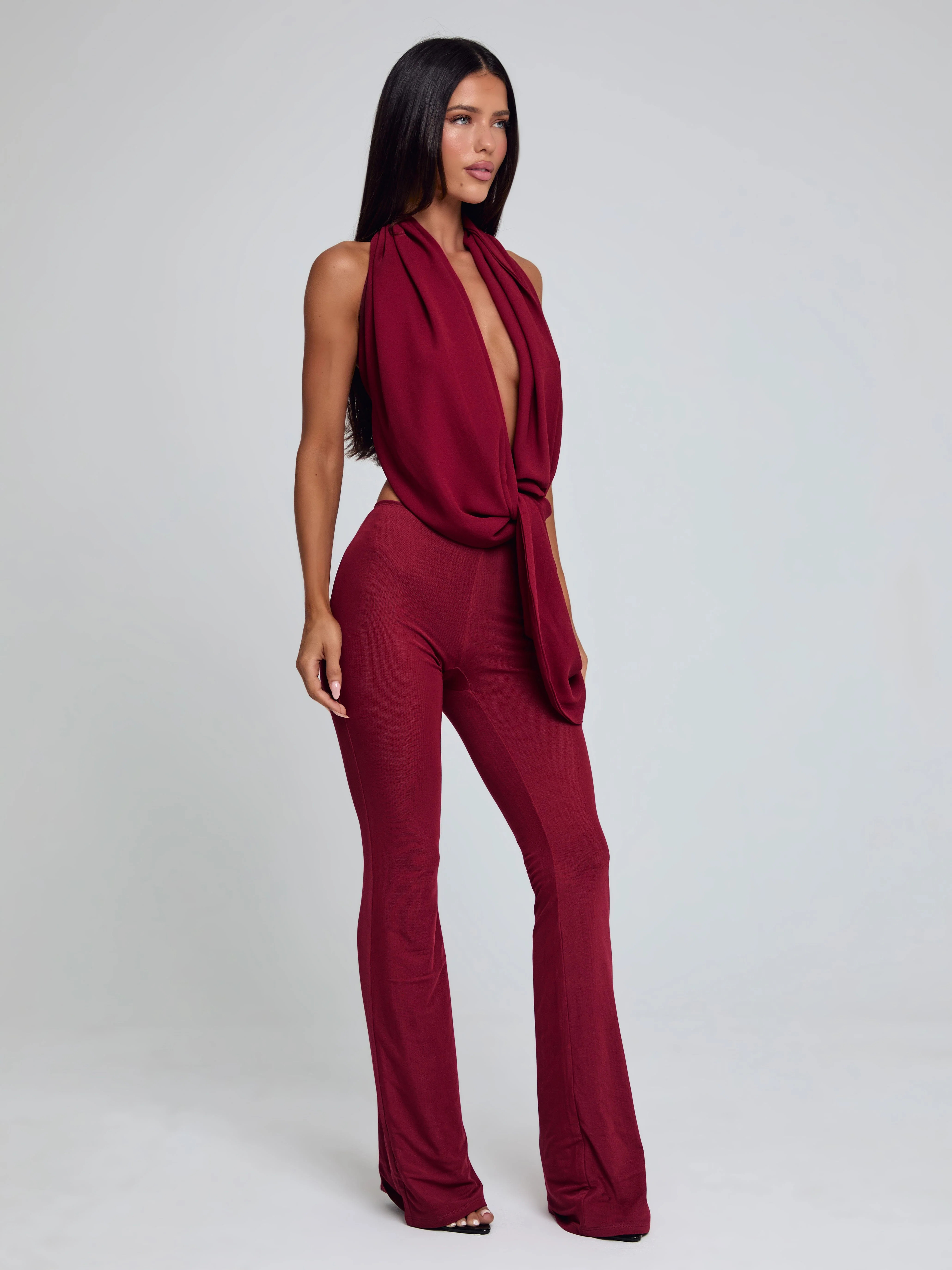 ARLEN JUMPSUIT BURGUNDY | Outcast (US & UK)
