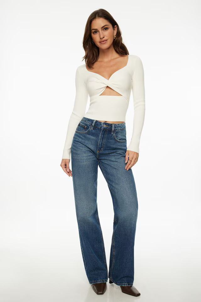Twisted Cutout Sweater | Dynamite Clothing