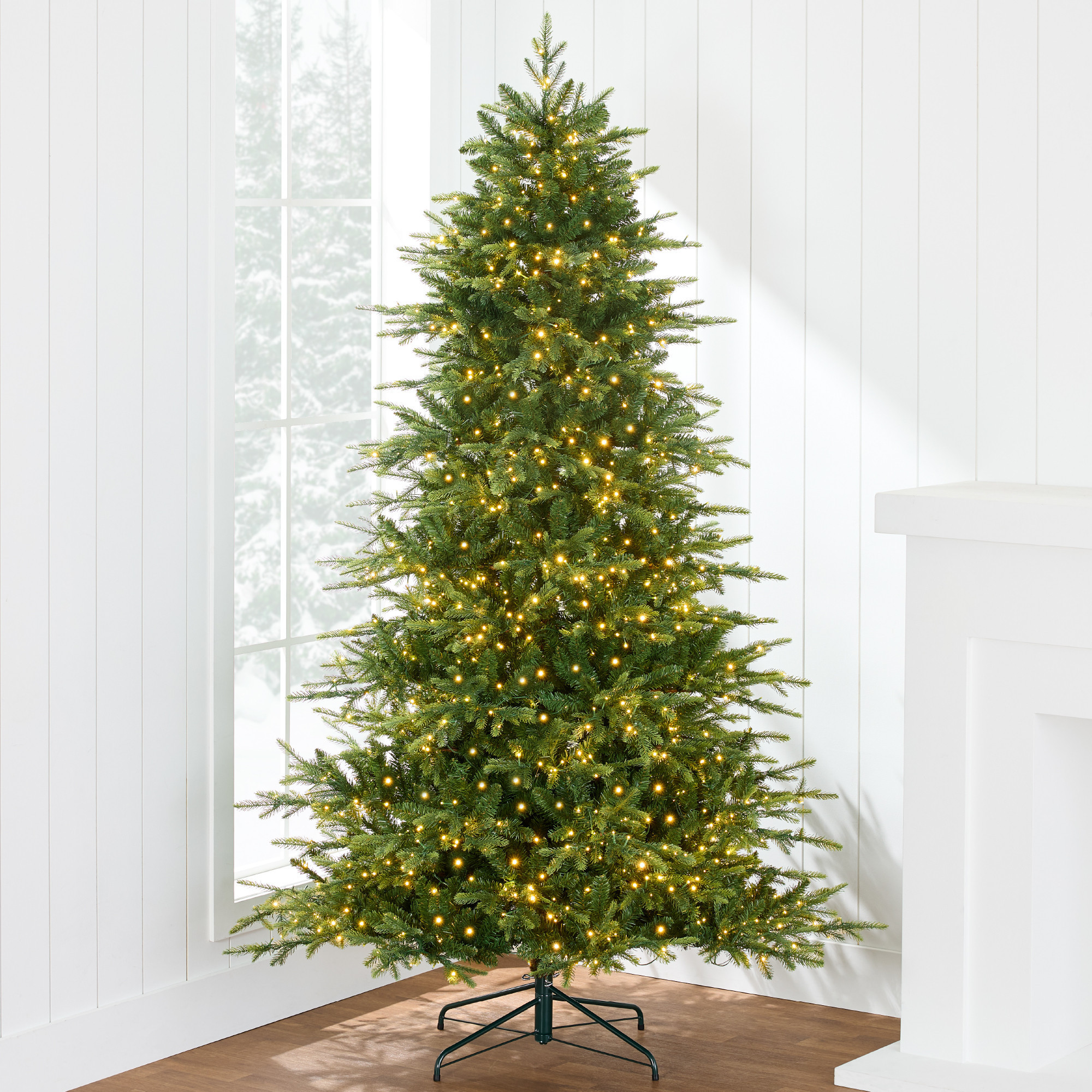 9ft Pre-Lit Artificial Full Aspen Noble Fir Christmas Tree w/ 2,000 2-in-1 Twinkling Micro LEDs - Best Choice Products Online | Best Choice Products 