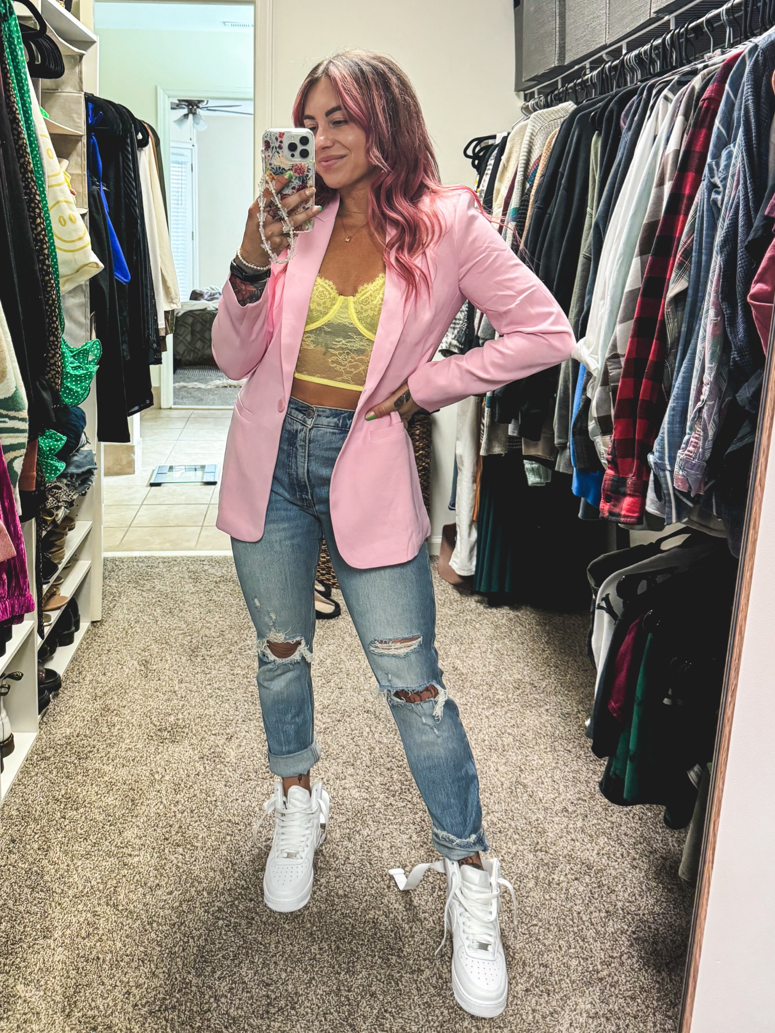 Corset top/bra was old from INC (macys) looks like they don’t have it anymore 🥺 linked a similar one on Amazon! 