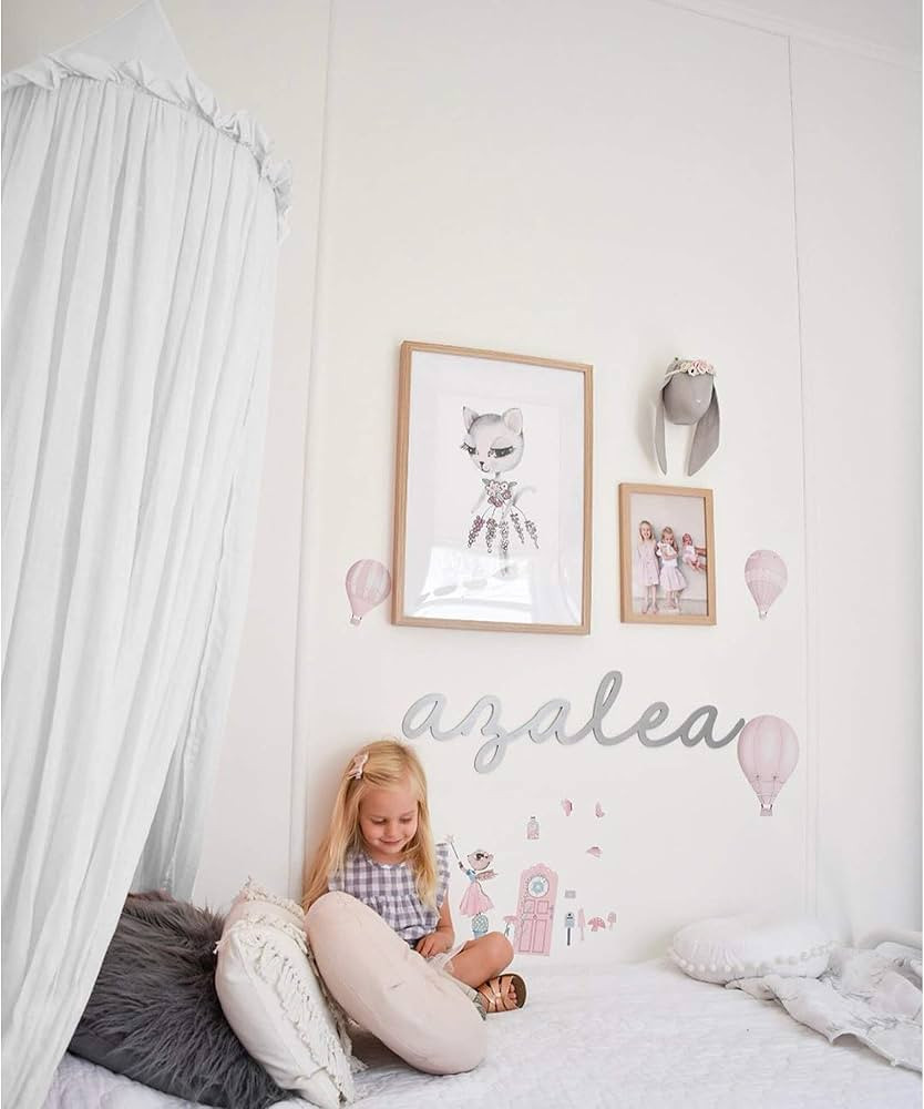 MAMERIA Kids Bed Canopy with Frills Cotton Hanging Tent Curtain Net for Reading Nook Hideaway Bed... | Amazon (US)