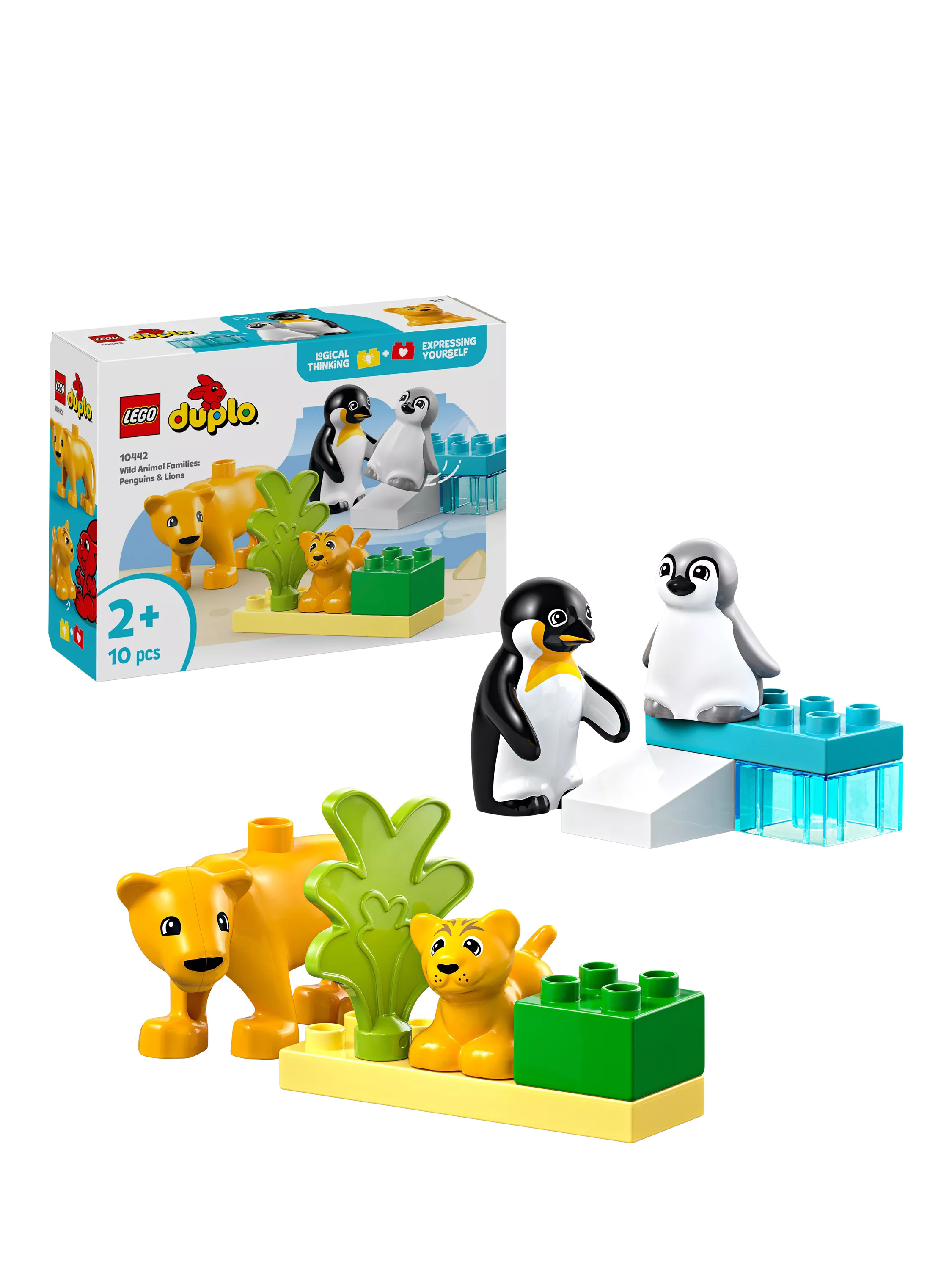 LEGO DUPLO Wild Animal Families: Penguins & Lions Set 10442 | John Lewis (UK)