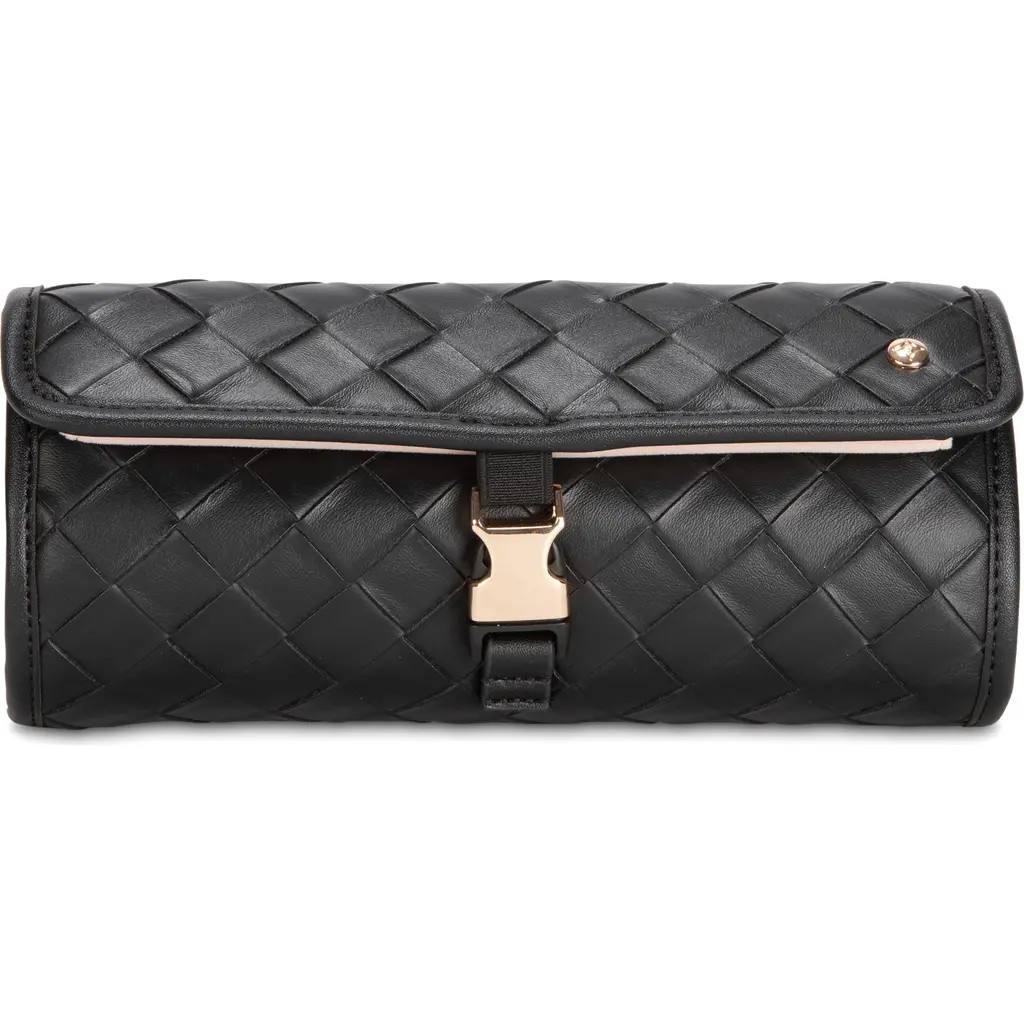 Stephanie Johnson Tropea Ivory Ashley Jewelry Roll in Black at Nordstrom | Nordstrom