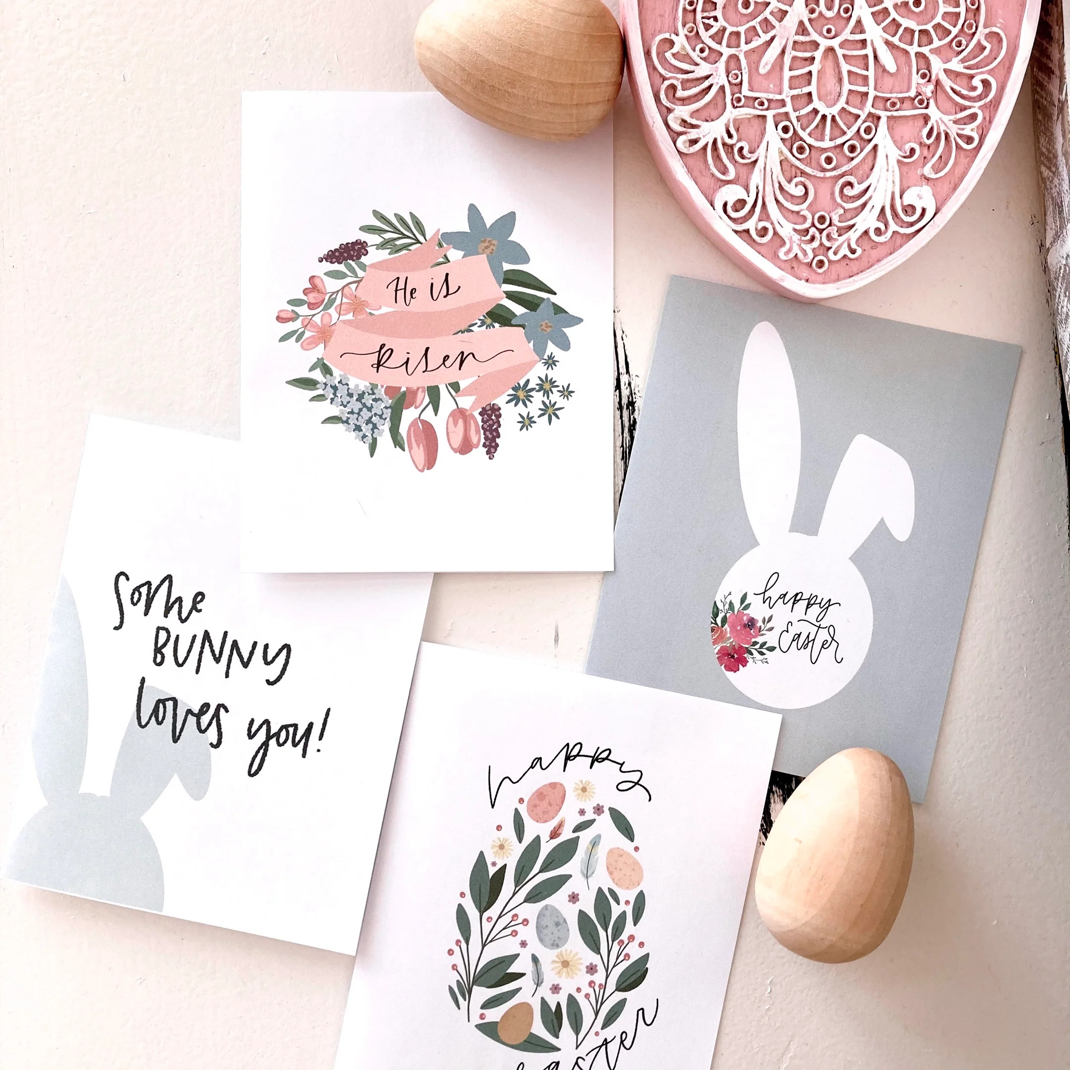 Easter Card Bundle | Customizable | The Letter Vee