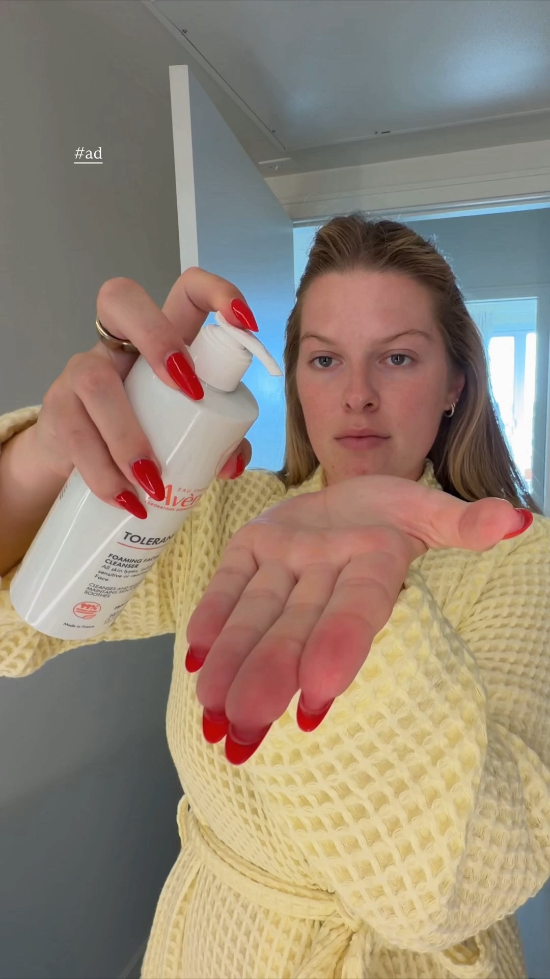 #ad i dont think there's any better feeling than getting clean at the end of the day 🫧 love this Avène tolerance foaming face wash be it makes my skin feel so clean without the tight feeling so gentle and perf for my sensitive skin !! #targetpartner #sensitiveskin @target @aveneusa