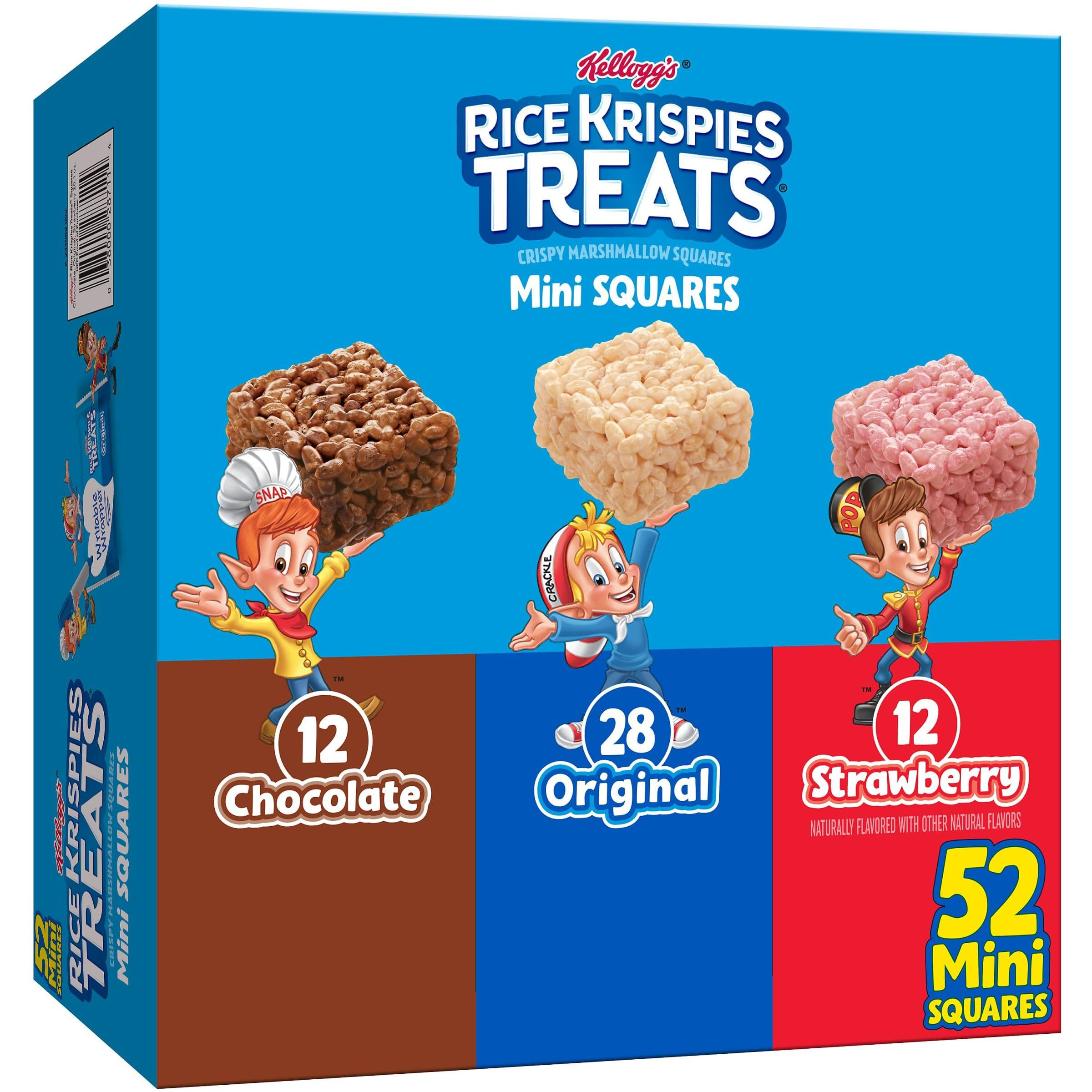 Rice Krispies Treats Mini Crispy Marshmallow Squares, Kids Snacks, Lunch Snacks, Variety Pack, 20... | Amazon (US)