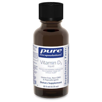 Pure Encapsulations Vitamin D3 Liquid - Supplement to Support Bone, Breast, Cardiovascular, Colon, and Immune Health* - 0.75 fl. oz. | Target