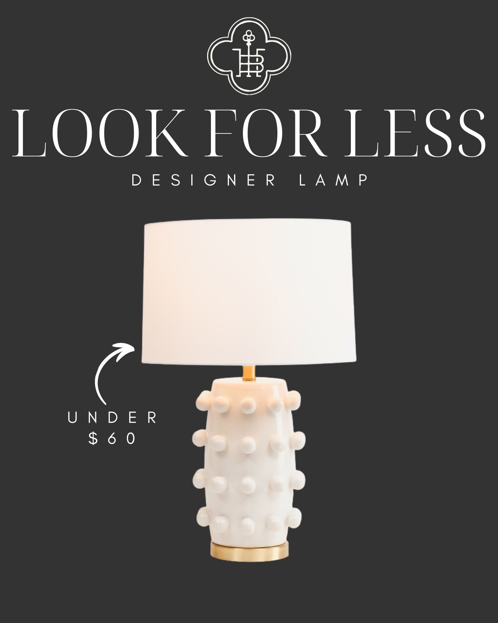 Look for less designer lamp!! 

#LTKHome #LTKFindsUnder100 #LTKSaleAlert