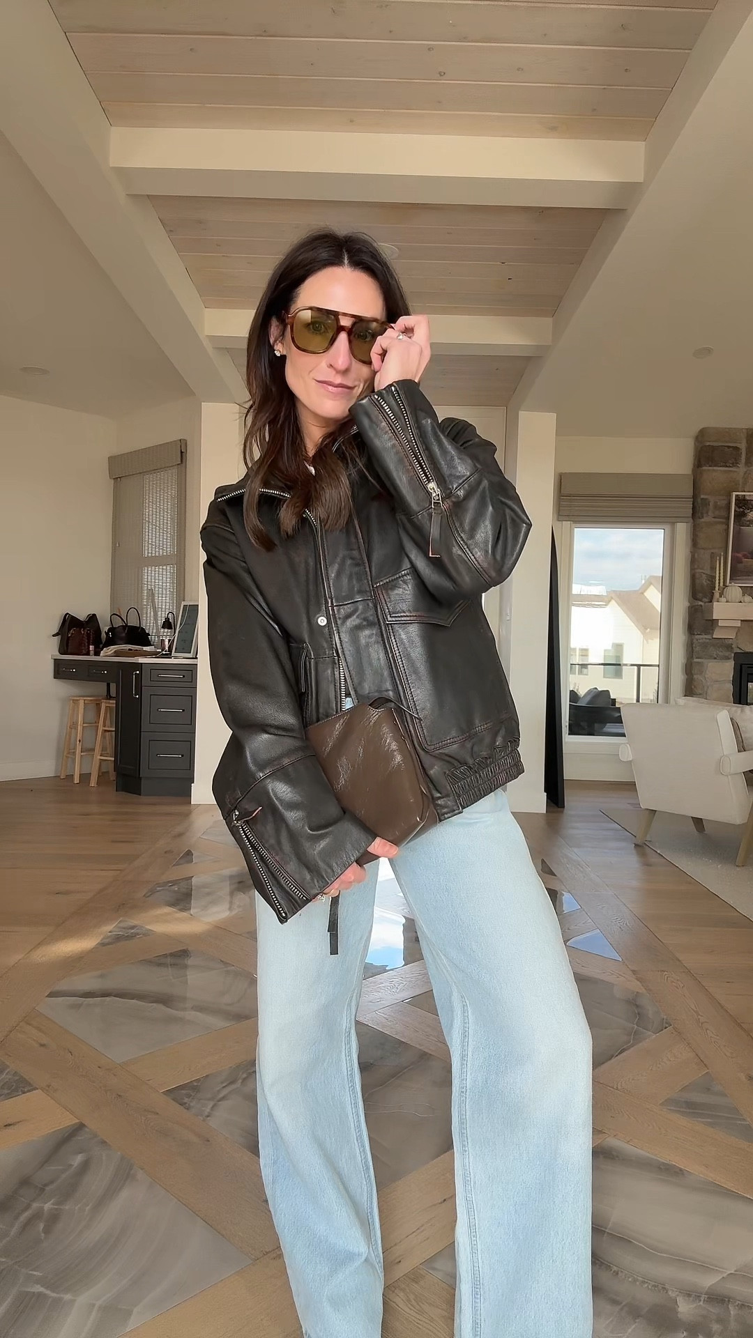 Fall outfit inspo and I am loving this fall leather jacket 🤎

Brown Leather Jacket in M is from Zara (yes, 100% real leather) it won’t let me add it on the post so I included ones VERY similar!

I love The Frankie Shop Viper jacket too! 

Baggy Jeans are a must have for fall but be sure to size down. 

Also, these chocolate brown boots are another fall must have. True to size and so comfy I can wear them all day. 

Fall outfit fall outfit Inspo fall jacket fall coat fall ootd fall outfit ideas 



#LTKItBag #LTKShoeCrush #LTKStyleTip