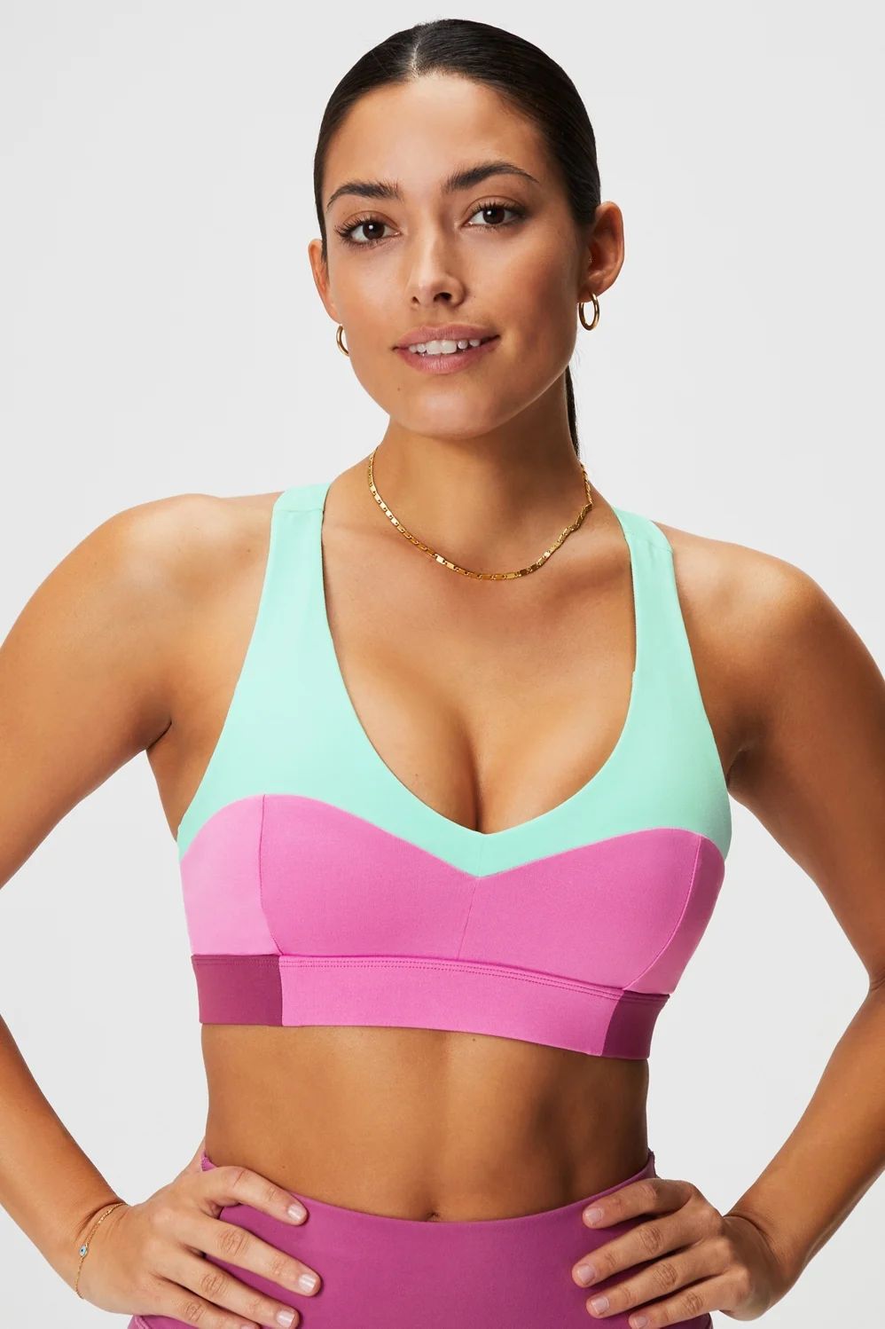 On-The-Go Midi Medium Impact Sports Bra | Fabletics - North America