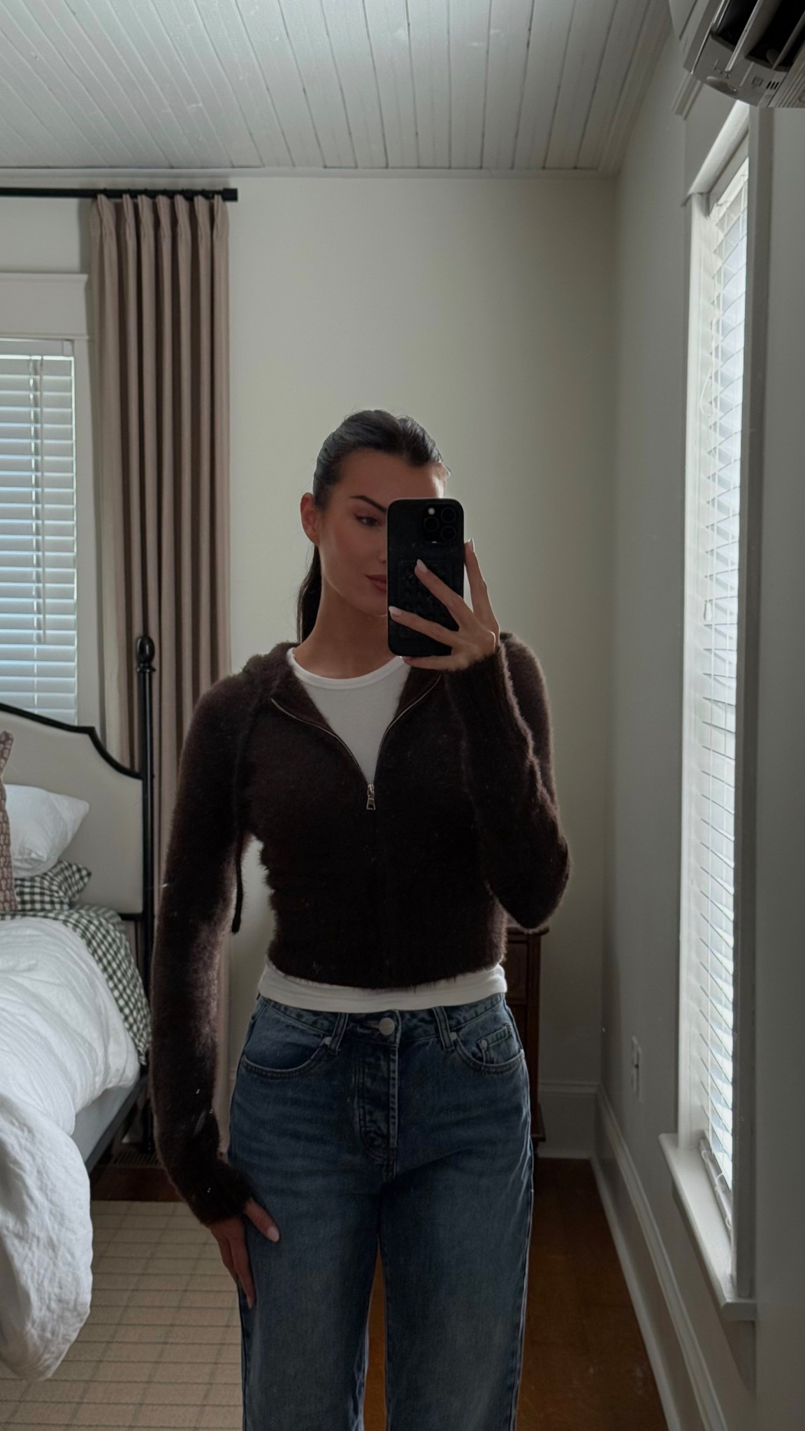 Zip up sweater: small 
Jeans: TTS
Tee: Smalll

#LTKHoliday #LTKStyleTip #LTKootd