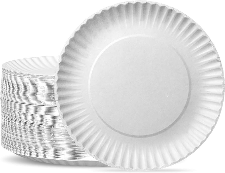 Comfy Package [9 Inch - 300 Count Disposable Paper Plates - Decorative Craft Paper Plates - Large | Amazon (US)