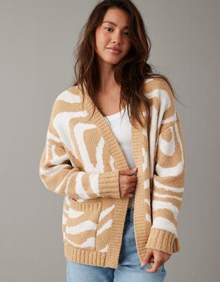 AE Chenille Cardigan | American Eagle Outfitters (US & CA)