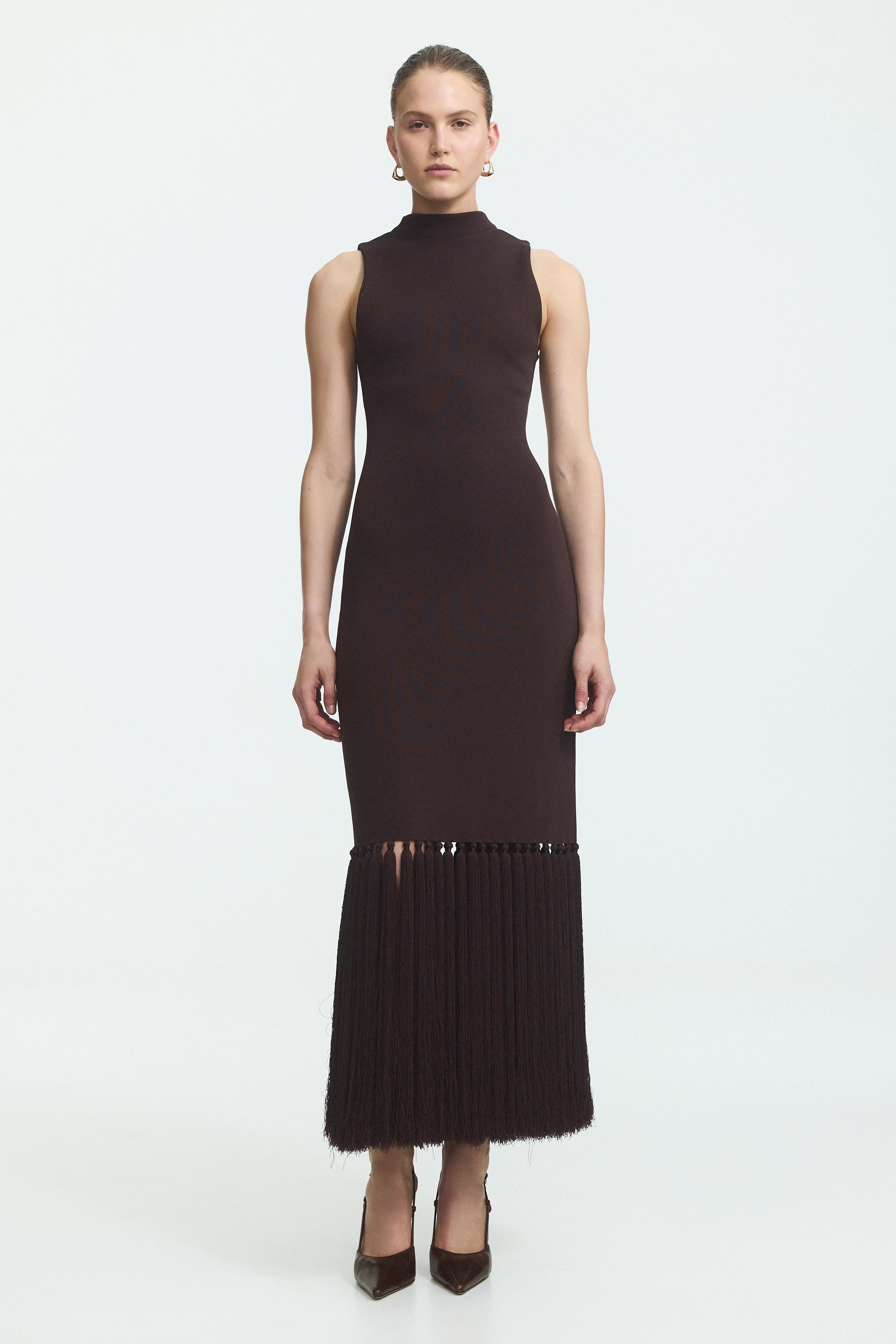 Sofina Knit Tassel Midi Dress | aje. (US, UK, Europe, ROW)