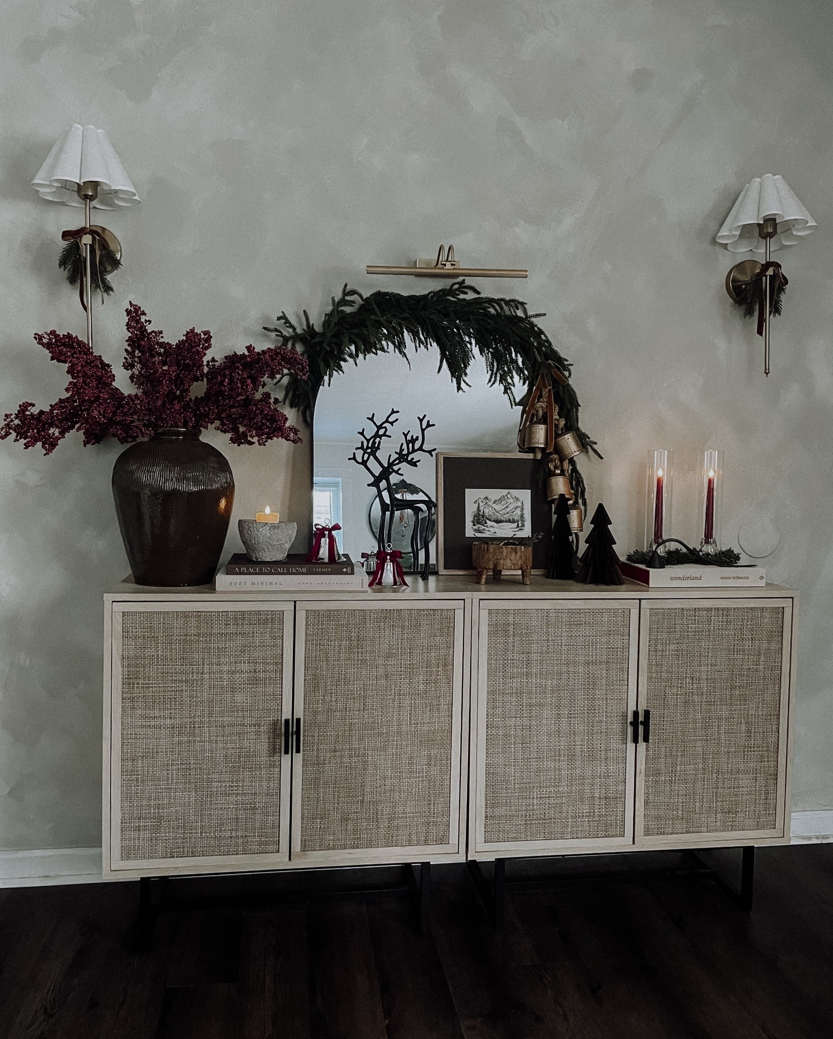 My Christmas Entry Way cabinets✨🌲♥️