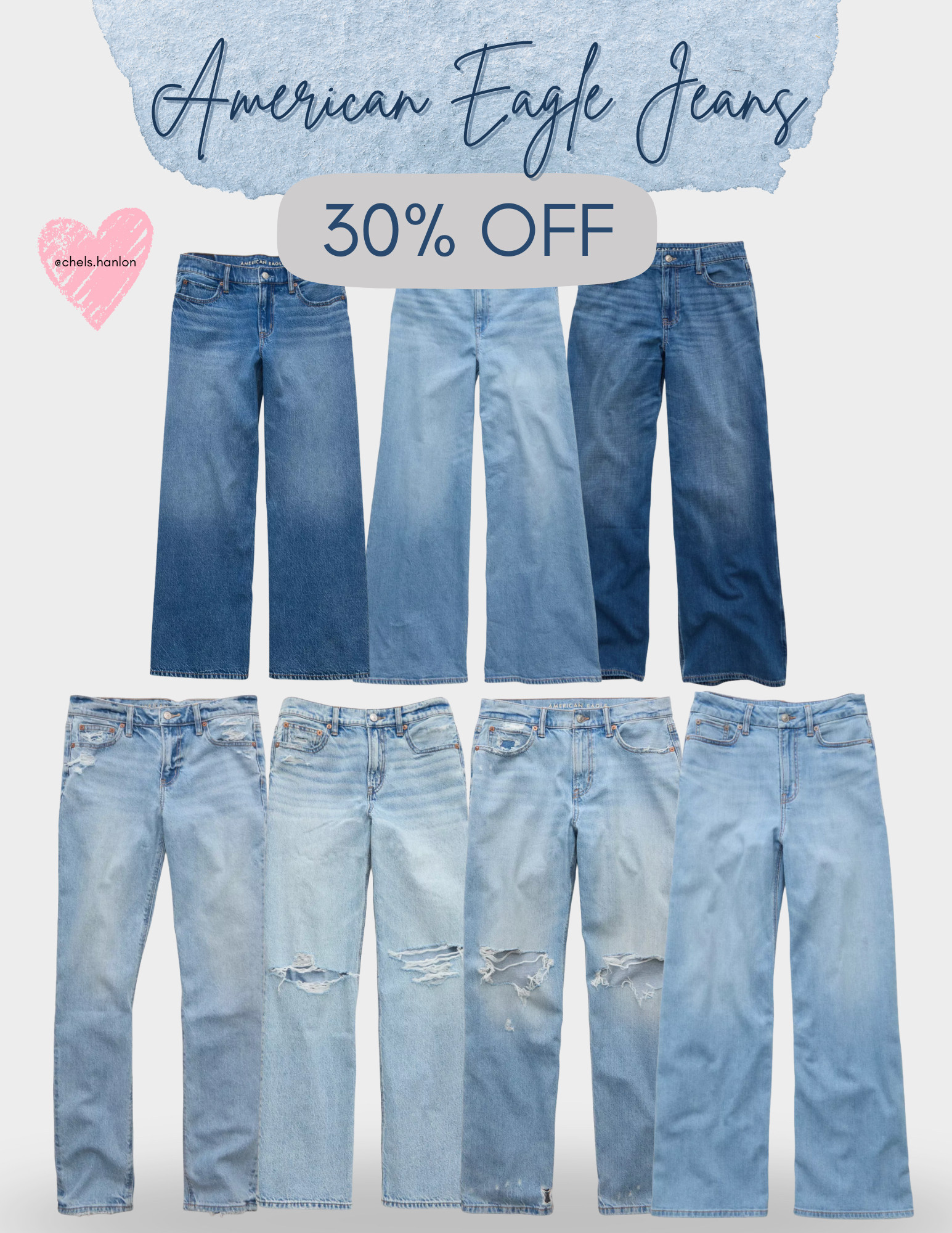 Run, don’t walk — American Eagle jeans are 30% OFF 🙌
The most comfy, flattering, mom-approved denim I own. They hold everything in, still feel soft, and move with you (because life with kids = nonstop 😂).
From high-rise skinnies to straight leg + baggy styles, these are the jeans I reach for every single week. And at 30% off? It’s the perfect time to grab your go-to pair (or two).

Tap to shop the sale before sizes disappear 👖✨

#LTKSale #AmericanEagle #MomStyle #EverydayDenim #AffordableFashion #JeansSale #LTKFinds #CasualStyle
 

 #LTKgrwm #LTKootd #LTKmomlife