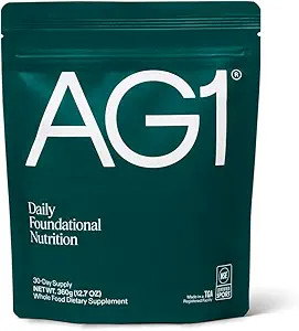 AG1 Greens Powder Refill Pouch – 75 Vitamins, Multivitamin & Probiotic | Gut Health Support | V... | Amazon (US)