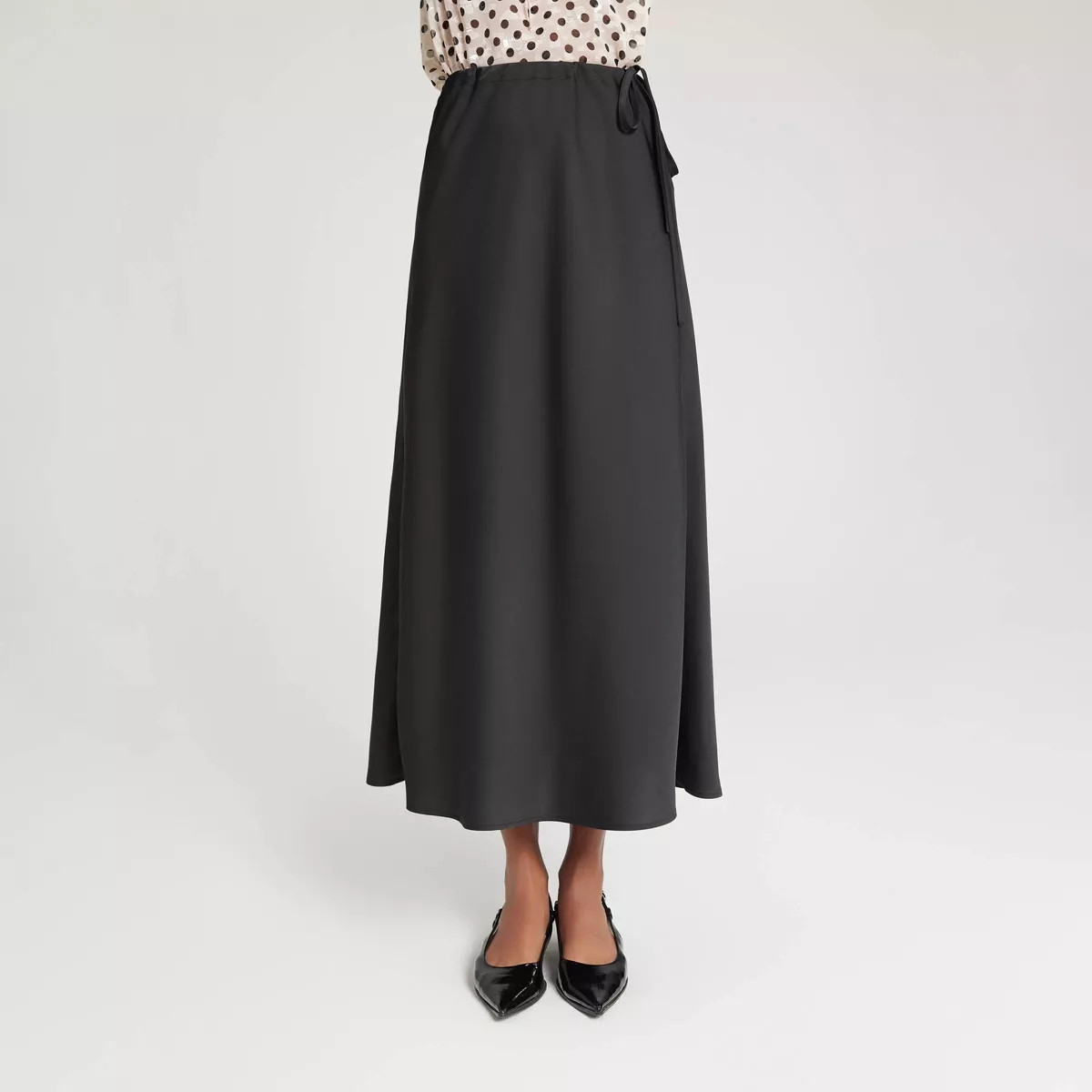 Women's Textured Satin Side-Tie Skirt - A New Day™ | Target