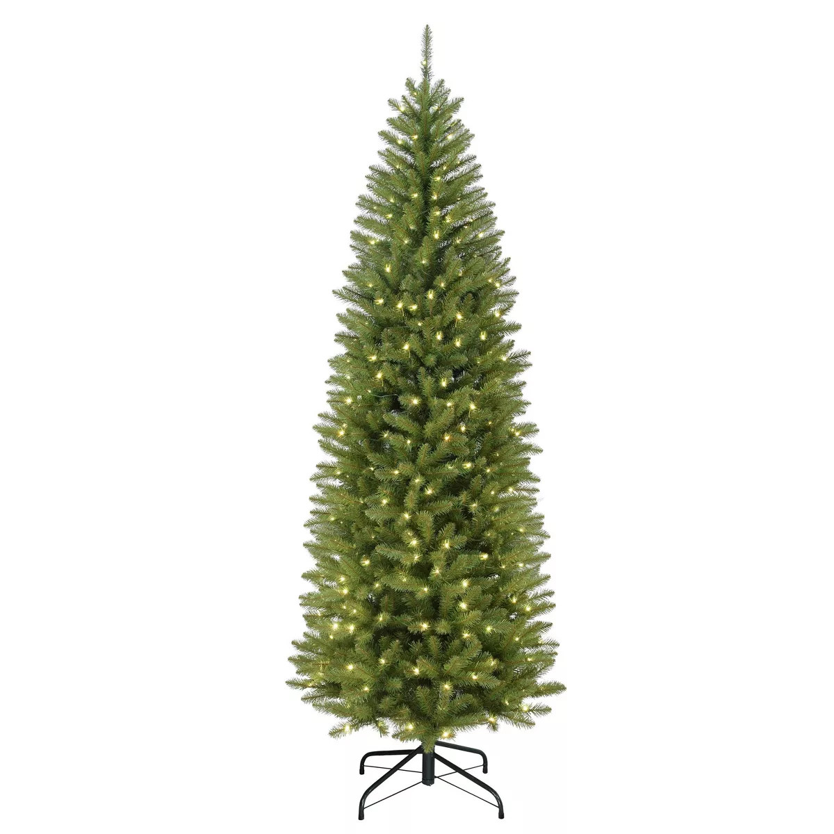 7.5ft Puleo Pre-Lit Slim Fraser Fir Artificial Christmas Tree Clear Lights | Target