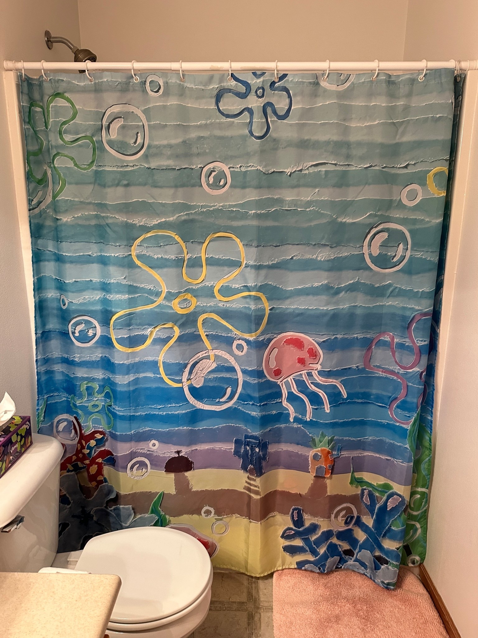 My new SpongeBob Bikini Bottom shower curtain from Amazon!!! I think this is so cute and perfect for a beach themed bathroom!! 🌊

#LTKSaleAlert #LTKHome #LTKdayinmylife