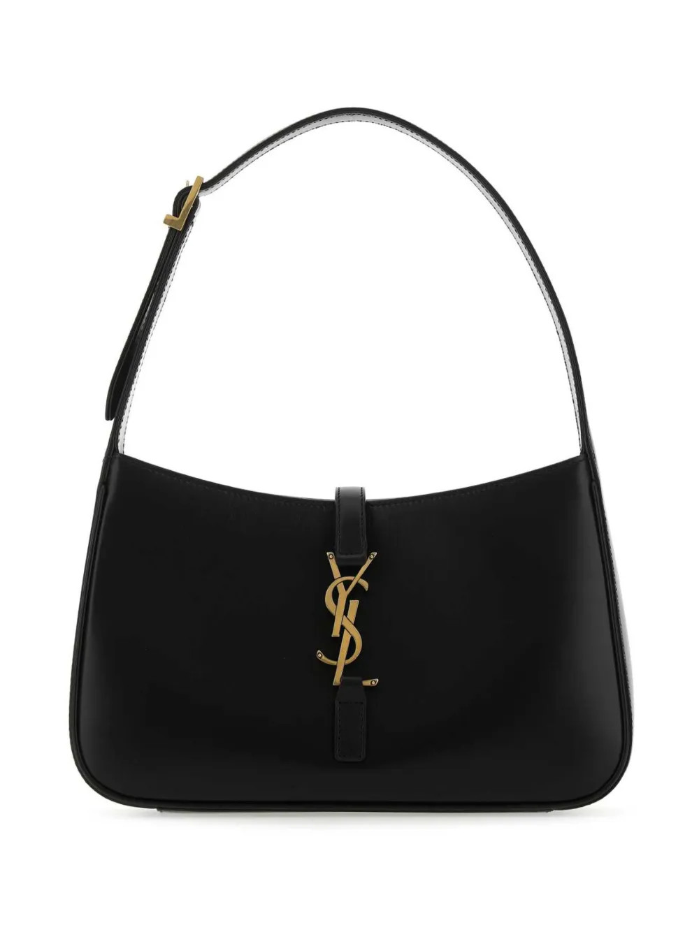 Saint Laurent 5A7 logo-plaque Shoulder Bag | Black | FARFETCH UK | Farfetch Global