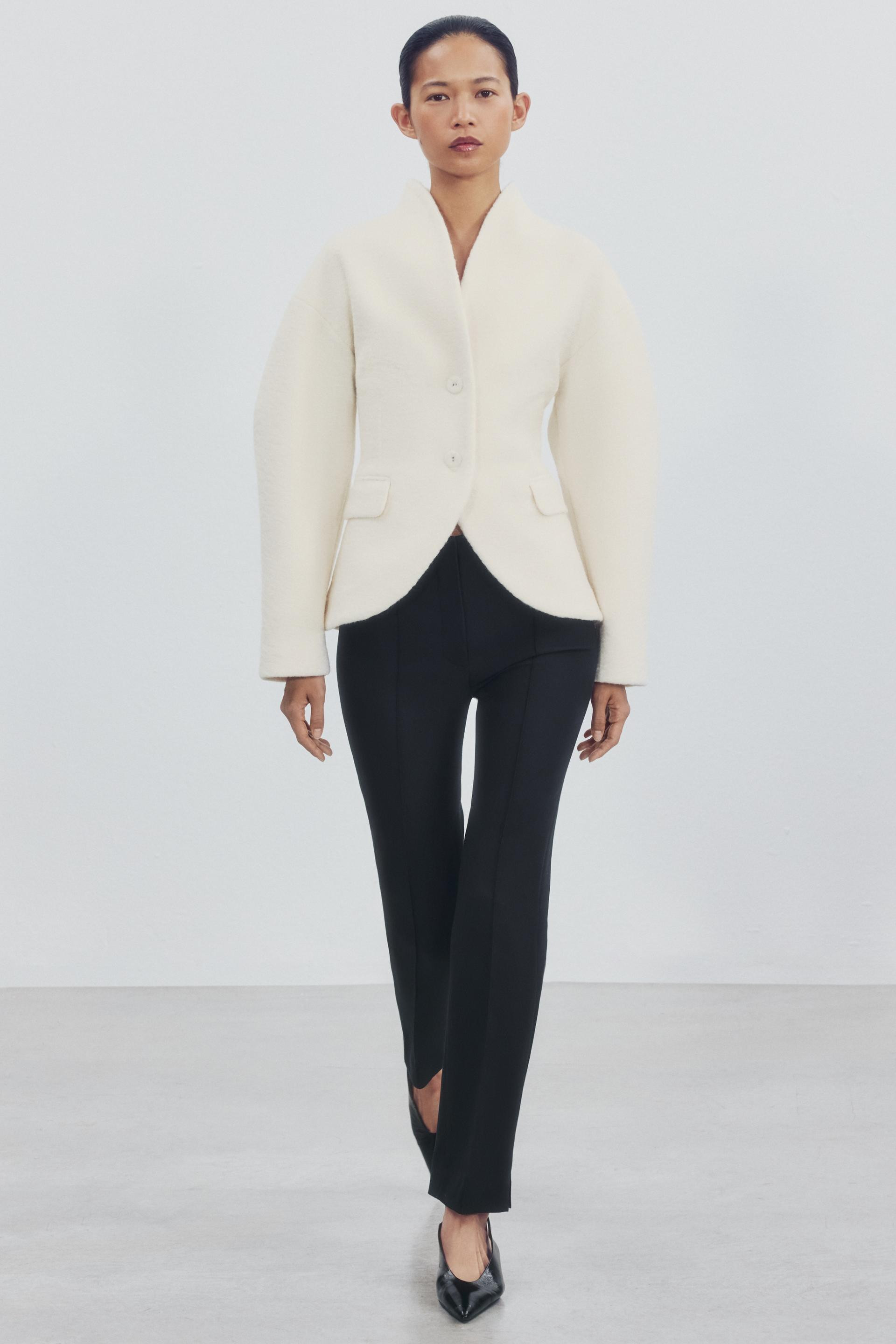 Zara - Bouclé Jacket - Mid-Ecru - M - Woman | Zara UK