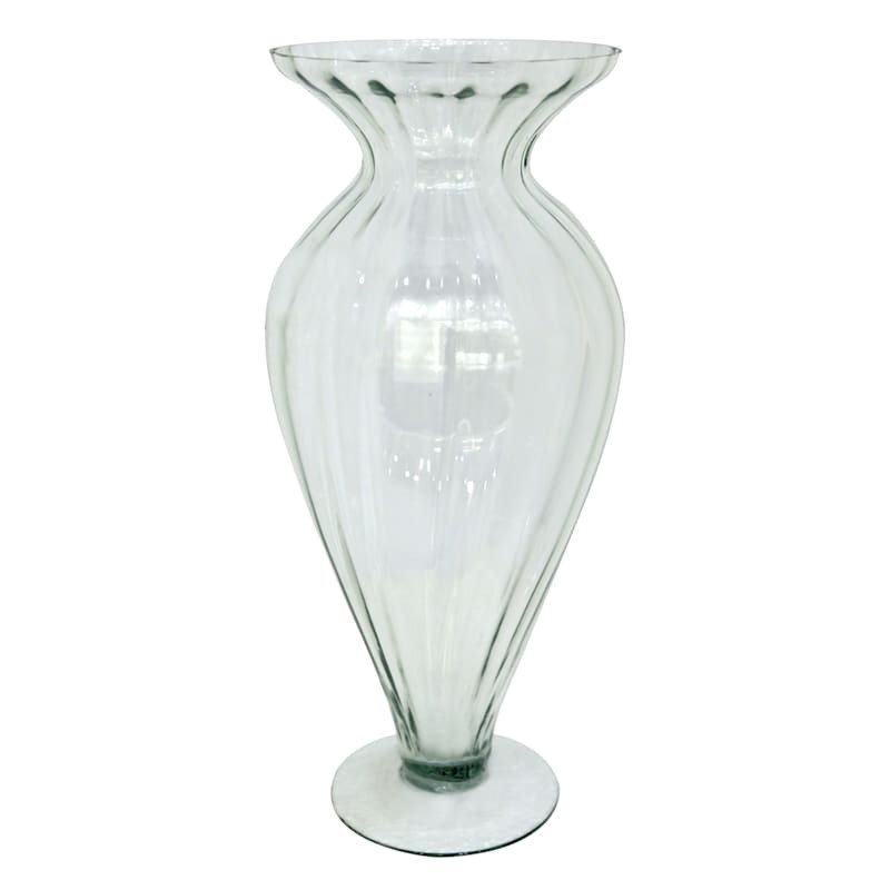 15In Clear Glass Vase | At Home
