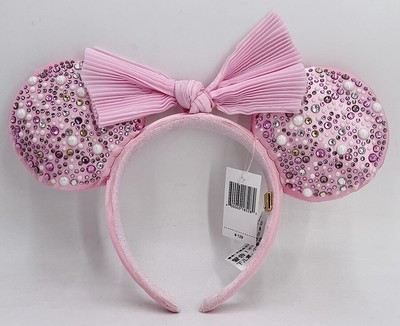 Pearl 2021 Disney Parks Minnie Ears Headband BaubleBar Millennial Pink Bow | eBay AU