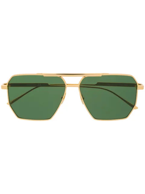 Bottega Veneta Eyewear Oversized square-frame Sunglasses - Farfetch | Farfetch Global