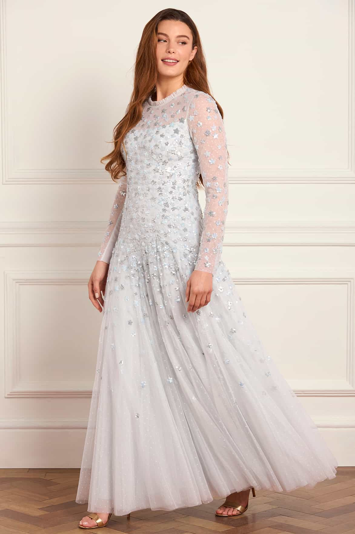 Starry Nights Round Neck Gown | Needle & Thread