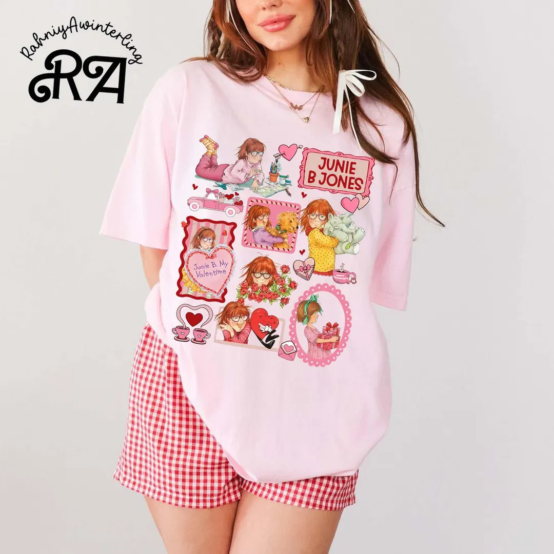 Junie B Jones Valentine Doodle Style Shirt, Junie B Jones Education Sweatshirt, Teacher Valentine... | Etsy (US)