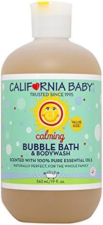 California Baby Calming Bubble Bath - Calming Scent of Lavender & Clary Sage Essential Oils, Perfect | Amazon (US)