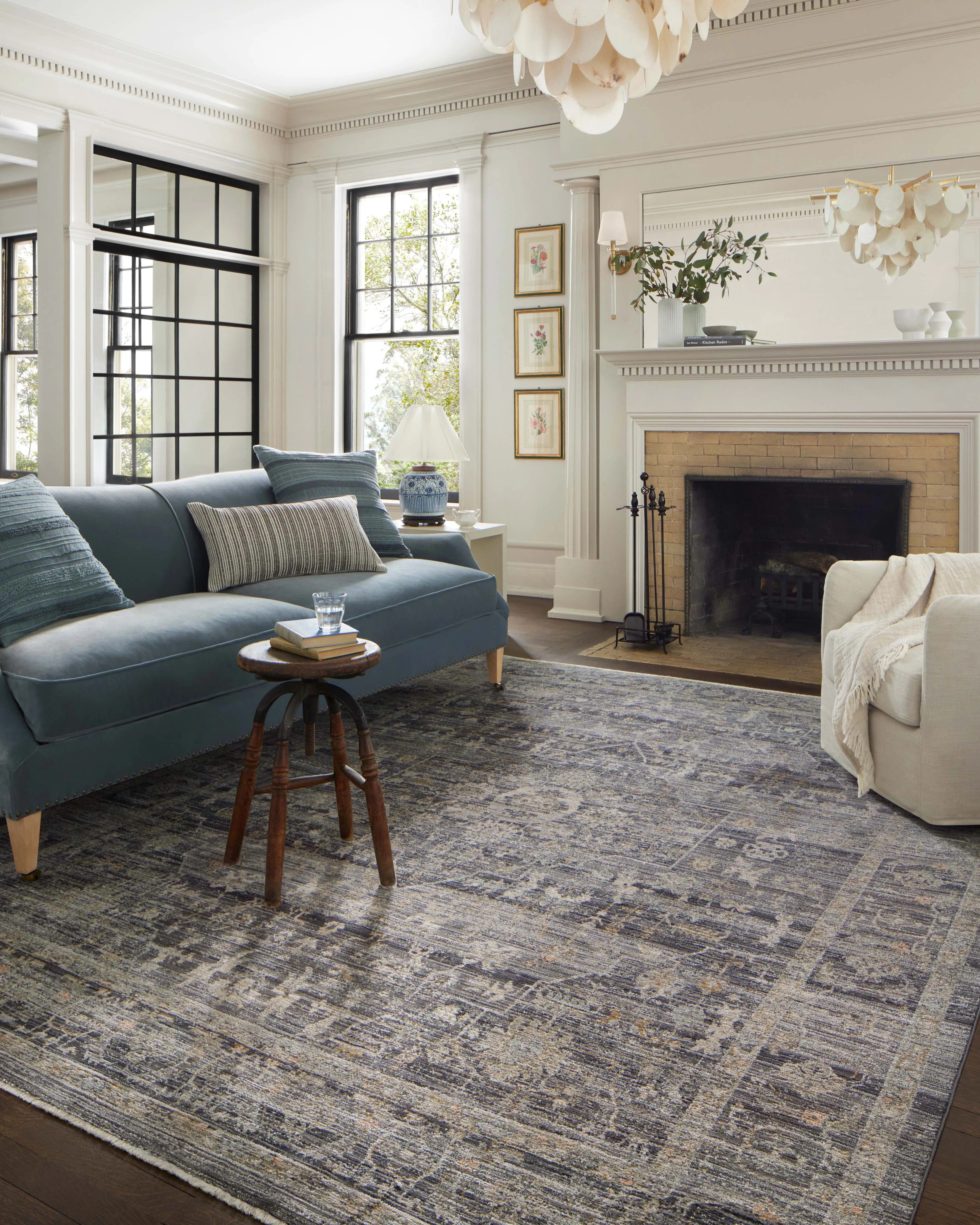 Jean Stoffer x Loloi Katherine Midnight / Tobacco Area Rug | Wayfair North America