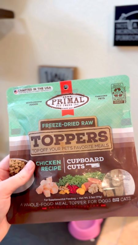 Wednesday loves the Freeze Dried Toppers by Primal! They're made for both cats and dogs #AmazonPets

#LTKVideo #LTKfindsunder50 #LTKhome