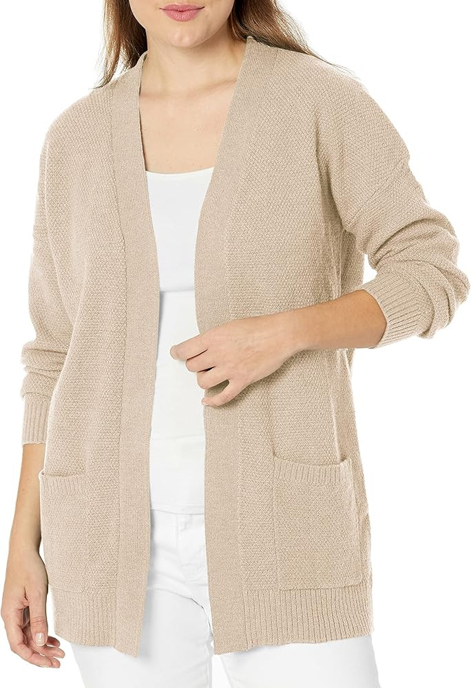 Goranbon Women's Cardigan Sweaters Open Front Long Sweater Knitted Coat with Pockets | Amazon (US)
