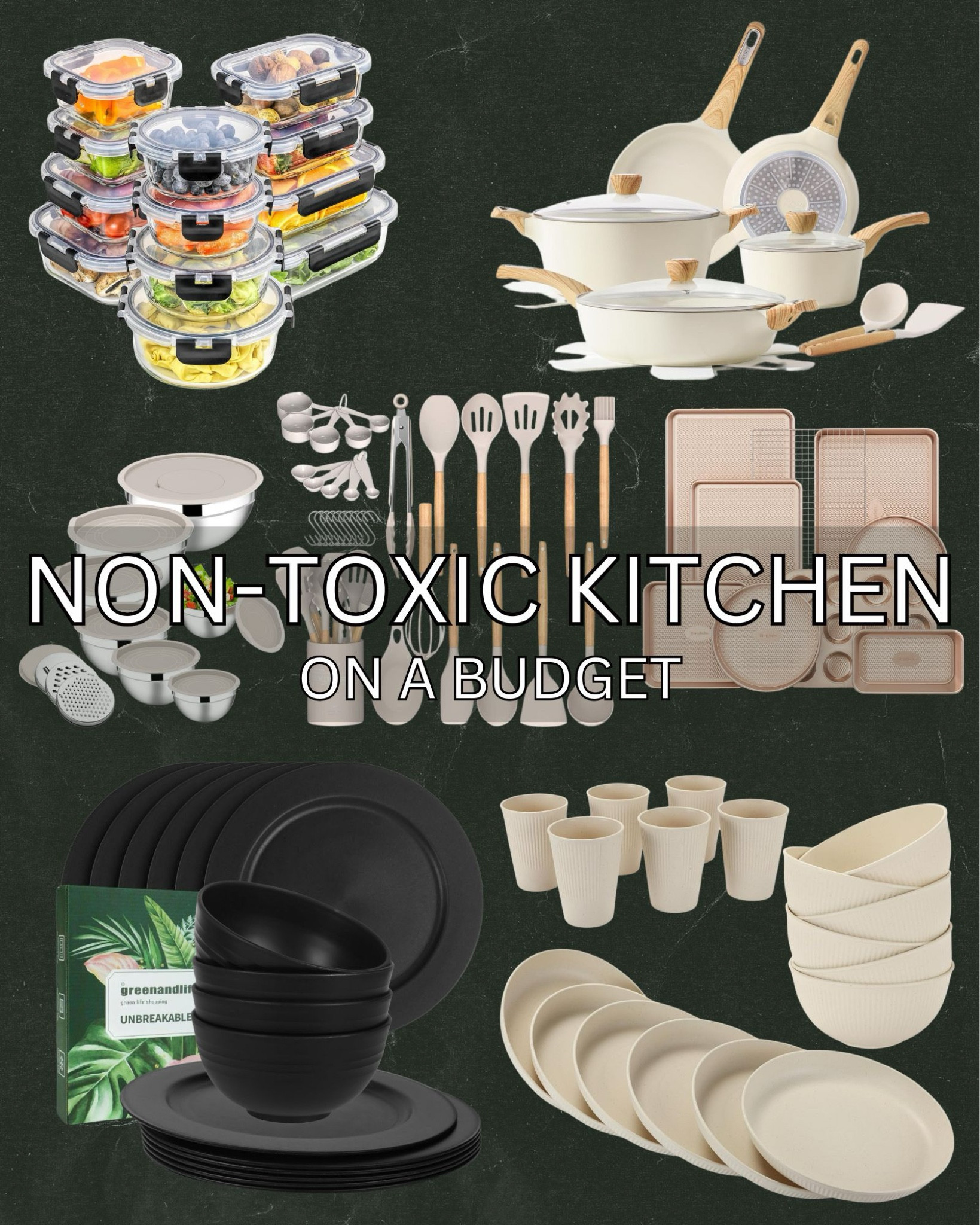 You don’t have to spend thousands to upgrade your kitchen necessities to non-toxic pieces. Here are some budget friendly and still stunning must haves!

#LTKFindsUnder100 #LTKHome #LTKGiftGuide