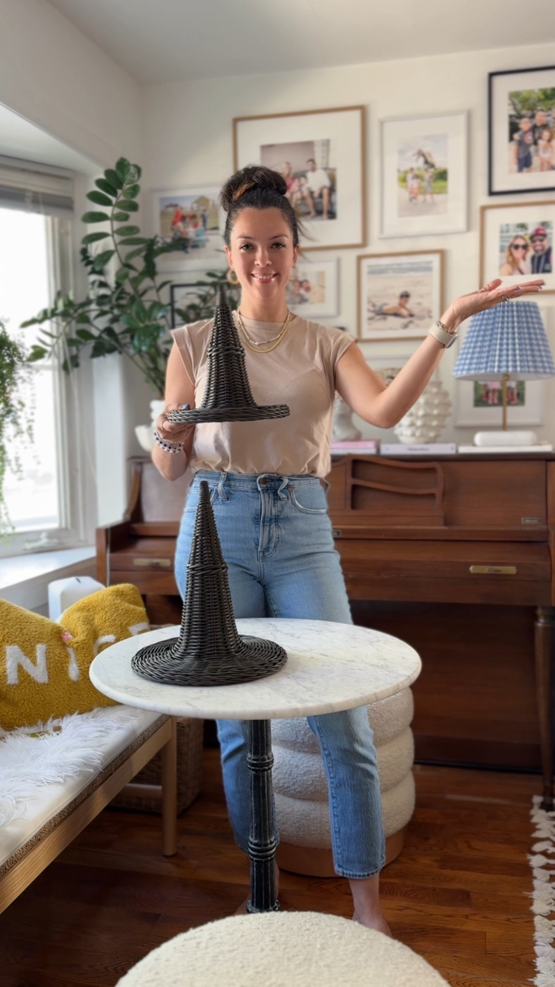 You finally stop buying cheap decor you want to replace every year and invest in pieces you will want to use every year! 
Cutest witch hats!! They sold out fast last year so I grabbed them early! 
#halloweendecor 

#LTKHome