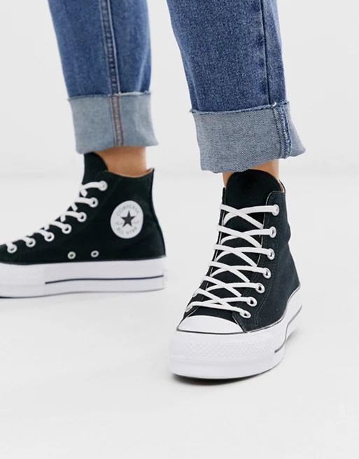 Converse – Chuck Taylor Hi Lift – Schwarze Plateau-Sneaker | ASOS (Global)