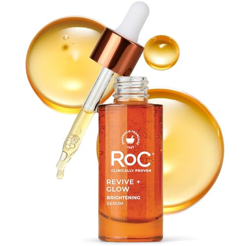 RoC Multi Correxion Revive + Glow 10% Active Vitamin C Serum for Face, Daily Anti-Aging Wrinkle and Skin Tone Skin Care Treatment, Brightening Serum , 1 Fluid Ounce (Packaging May Vary) | Amazon (US)