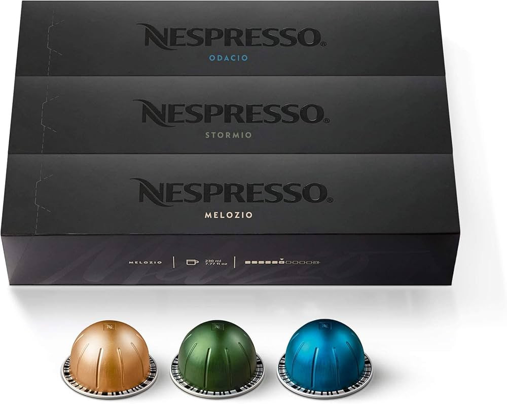 Nespresso Capsules VertuoLine, Variety Pack, Medium and Dark Roast Coffee, 10 Count (Pack of 3) C... | Amazon (US)