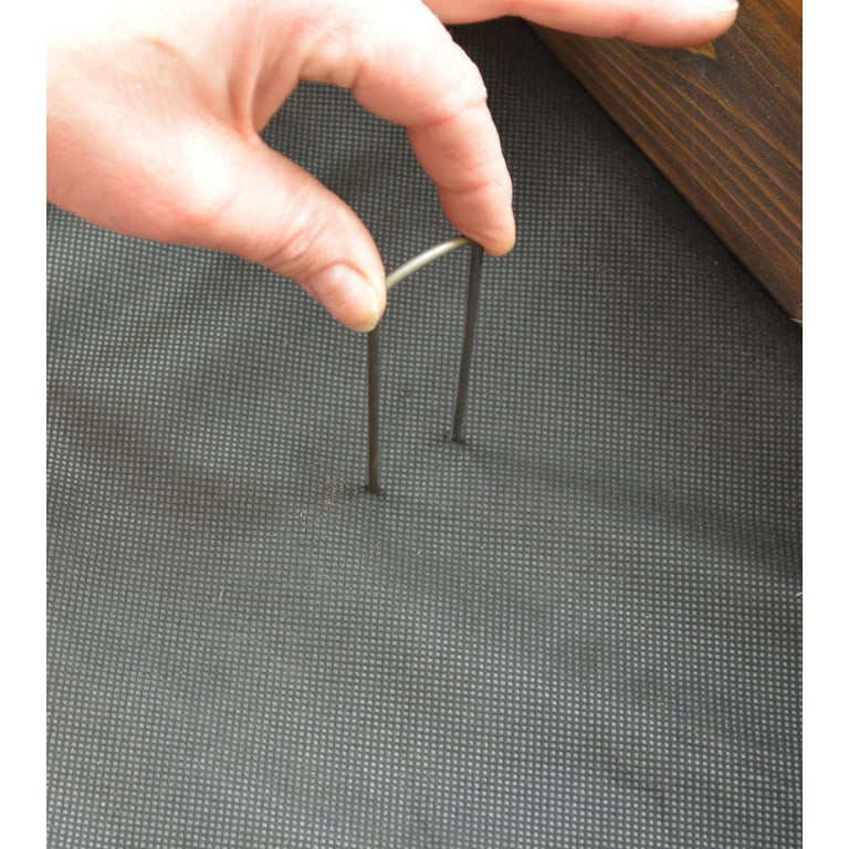 Expert Gardener 6\u201d Pro Weed Barrier Fabric Landscape Pins, 100 pack | Walmart (US)