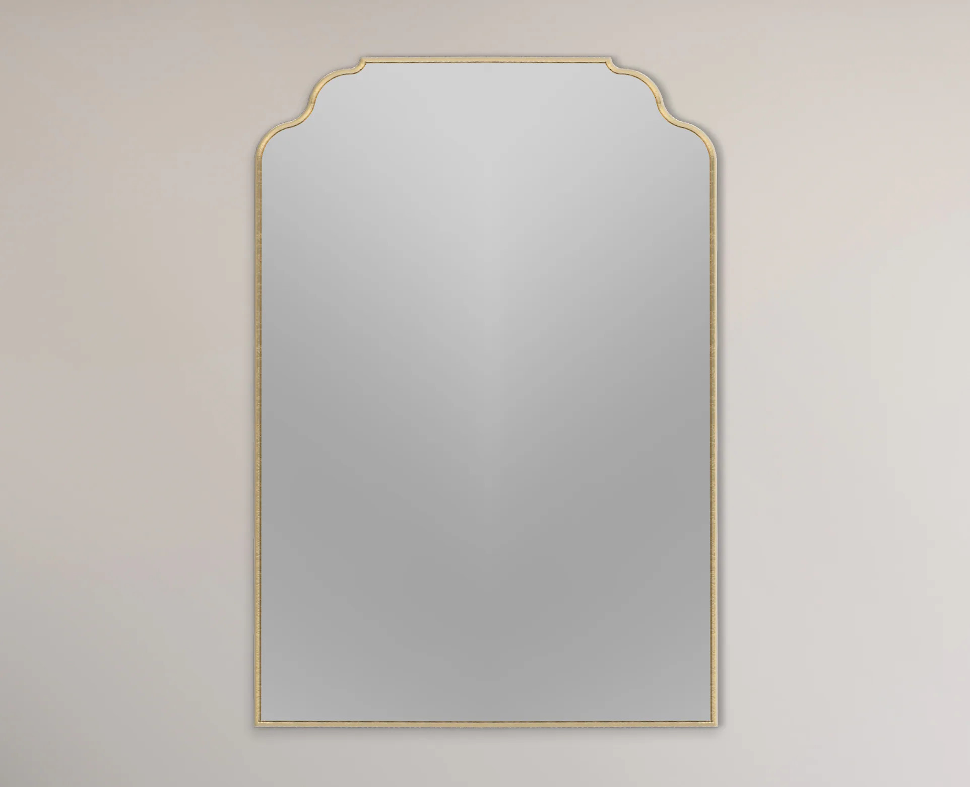 allen + roth A+R I/O 24x35 Gold Arch Mirror 24-Inches W x 35.0-Inches H Arch Gold Polished Frameless Full Length Wall Mirror | L1-MH-1146 | Lowe's