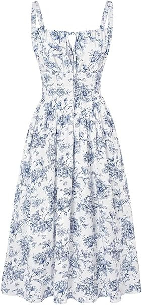 SCARLET DARKNESS Floral Corset Dress for Women 2026 Summer Spring Sundresses Wedding Guest Dresse... | Amazon (CA)