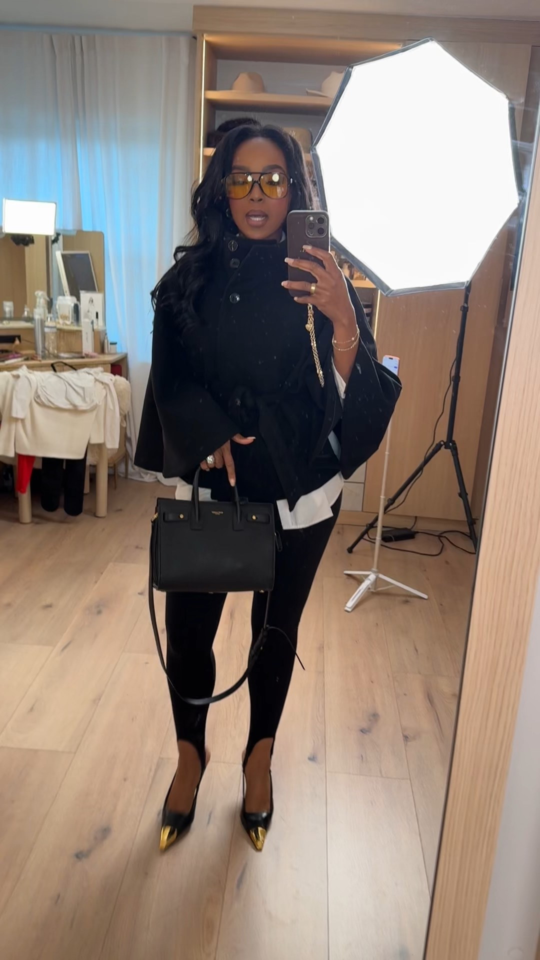 Chic, polished, and effortlessly cool — an all-black look that proves minimal can still make a statement. The structured outer layer paired with sleek accessories gives this outfit that quiet luxury feel without trying too hard. This is one of those looks you’ll reach for on repeat because it works for so many moments.

Perfect for coffee meetings, errands with style, travel days, or a casual dinner out.

📏 Sizing:
Top: Size Small  
Bottoms: Size Small  
Shoes: True to size  

✨ Cost-per-wear win — classic black staples like these never go out of style and get better with every wear. Style each piece multiple ways and your cost per wear drops fast, making this a smart long-term shopping strategy.

Tap to get details and save this post for later.

Black outfit inspiration, elevated everyday outfit, chic neutral styling, polished casual look, capsule wardrobe essentials, classic black accessories, timeless fashion pieces.

#LTKStyle #EverydayChic #NeutralOutfits

Follow me on Instagram and YouTube @kirasfashionfinds

#LTKgrwm #LTKootd #LTKvlog