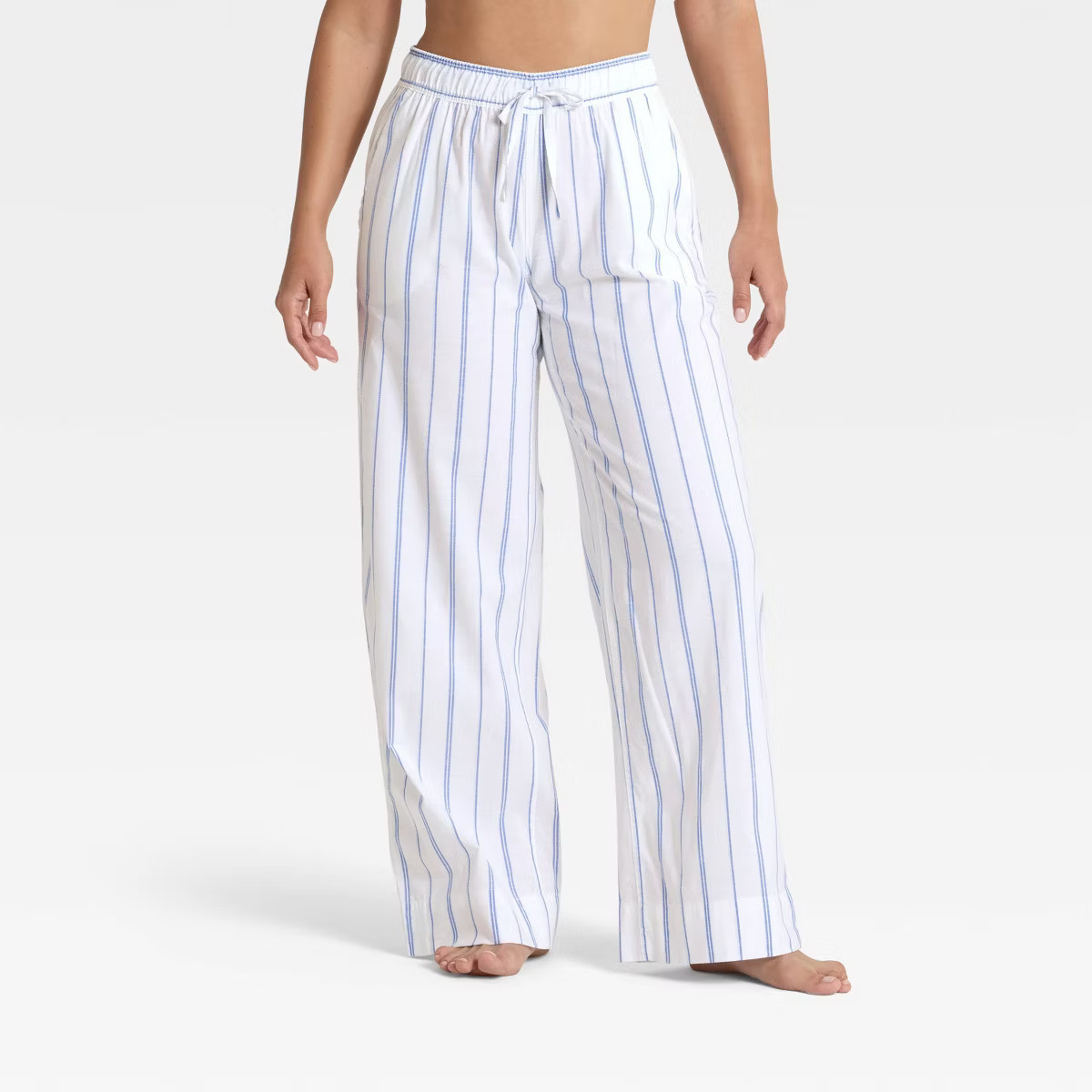 Women's Striped Cotton Blend Pajama Pants - Auden™ | Target