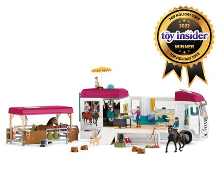 This @schleichusa Horse Transporter was just named a 2023 Top Holiday Toy by Toy Insider, and we can see why! This is the Horse Club Horse Transporter playset, and it includes the fully loaded horse transporter vehicle, three realistic toy horses, and more than 100 toy accessories for hours of play and stories.🐎

Presley loves playing with it and using her imagination. I love all the little details, how great the quality is, and especially how it doesn’t involve any screens or technology and is still so fun! These toys are really special, and built to become keepsakes passed down for generations.❤️



#MoreThanAToy 

#LTKGiftGuide #LTKkids #LTKHoliday