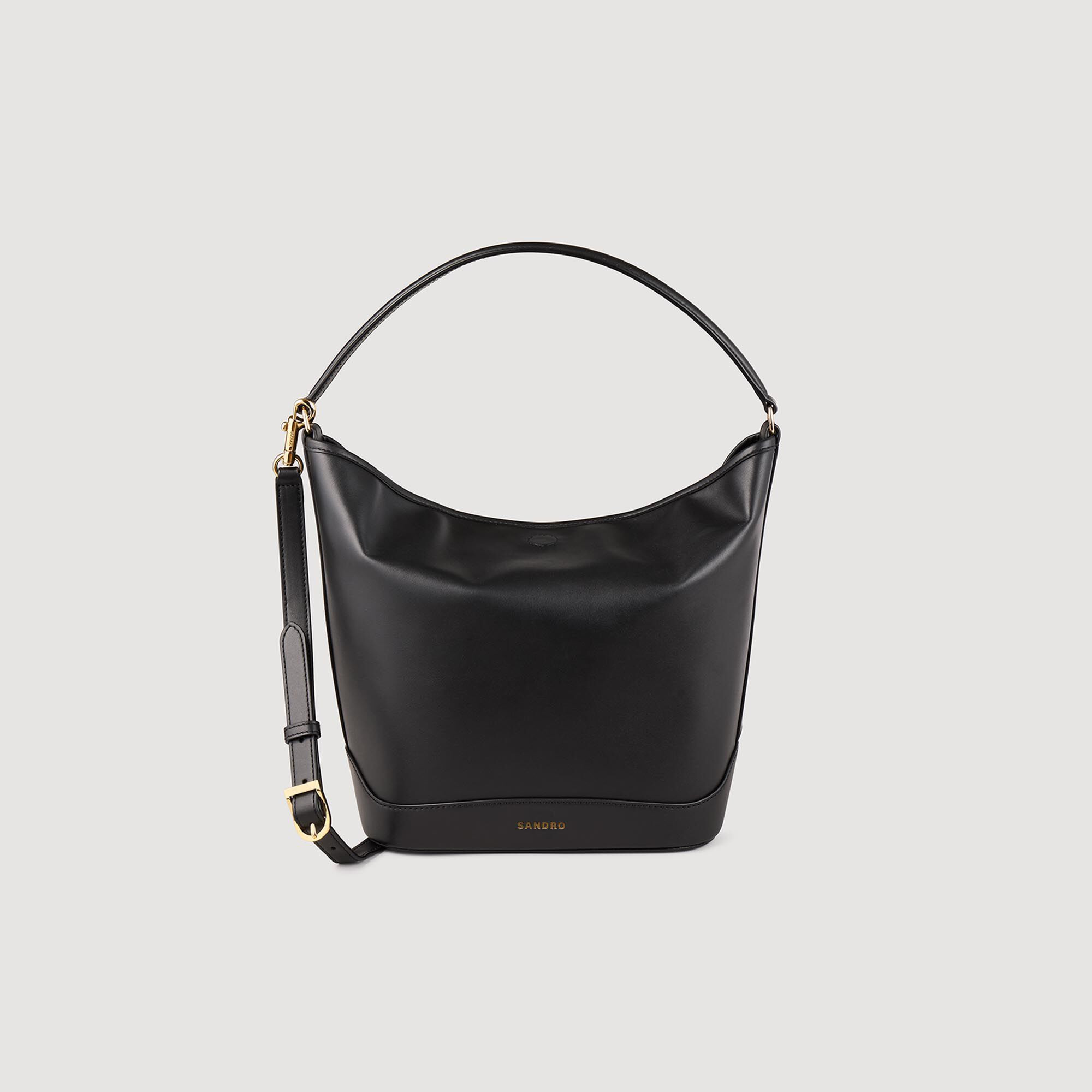 Leather bucket bag TANGOSO | Sandro US | Sandro-Paris US