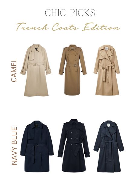 Classic camel and navy blue trench coat selection to create your chic looks this fall

#LTKeurope #LTKworkwear #LTKSeasonal