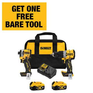 DEWALT 20V MAX XR Hammer Drill and ATOMIC Impact Driver 2 Tool Combo Kit with (2) 4.0Ah Batteries... | The Home Depot